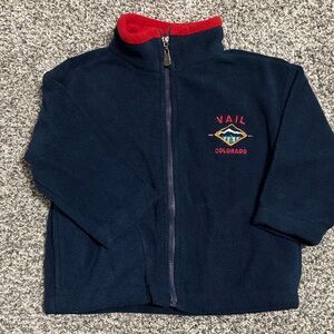 GOGO Navy and Red Kids Hoodie